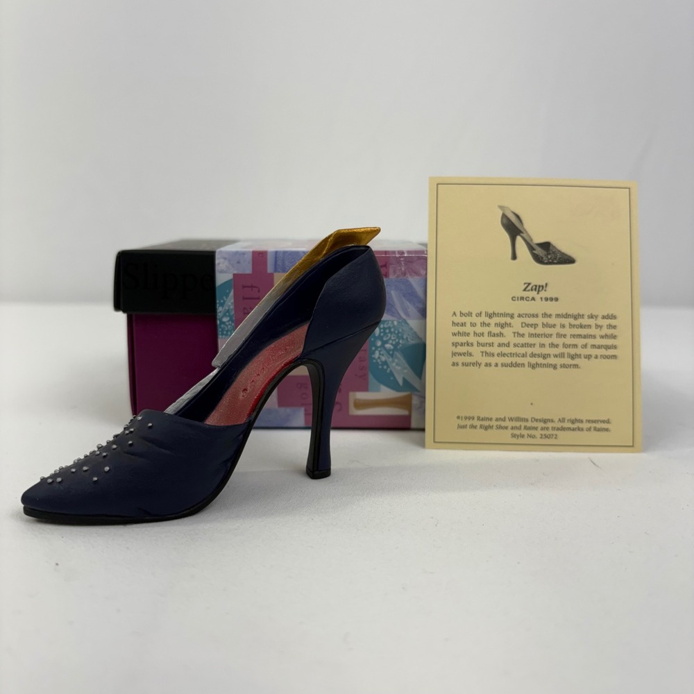 Vintage Just The Right Shoe By Raine Zap! 25072 1999 COA